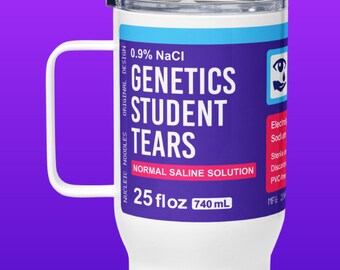 Genetics student tears tumbler | Genetics mug, Science mug, Molecular biology mug, Biochemistry mug, College professor gift, Graduation gift