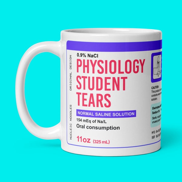 Physiology student tears mug | Medical student gift, Doctor gift, Future doctor mug, Med student gift mug, Anatomy gift, Med school gift mug