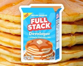 Full-stack developer sticker | Computer science sticker, Coding stickers, Programmer gift, Software engineer gift, Dev sticker, Tech sticker