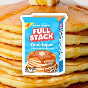 Full-stack developer sticker | Computer science sticker, Coding stickers, Programmer gift, Software engineer gift, Dev sticker, Tech sticker