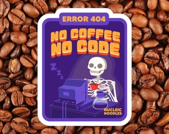 No coffee, no code sticker | Programmer sticker pack, Computer science sticker pack, Software engineer gift, Gift for developer, Coding gift