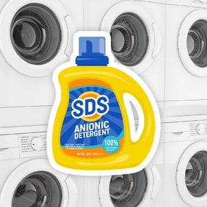 SDS Anionic Detergent sticker | Funny science sticker, chemistry sticker, biology sticker, biochemistry gift, STEM sticker, Science art