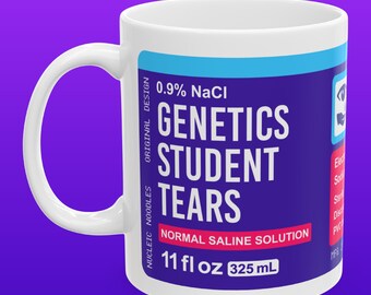 Genetics student tears mug | Funny genetics mug, College professor gift, Gift for genetics teacher, Genetics major gift, Biology major mug