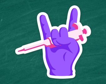 Science rocks! stickers | Science sticker pack, Science gift, Biology sticker, Chemistry sticker sheet, Rock on sticker, Hawaiian sticker
