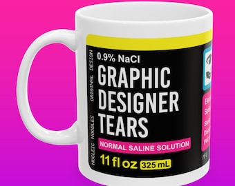 Graphic designer tears mug | Funny digital artist gift, Graphic designer mug, Graphic artist gift, Web designer gift, Liberal arts gift mug