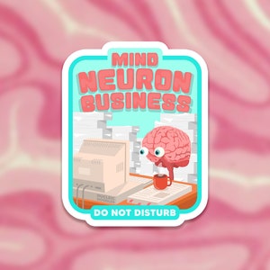 Mind neuron business sticker | Science sticker pack, Neuroscience gift, Neurology gift, Biology sticker, Psychology gift, Psychologist gift