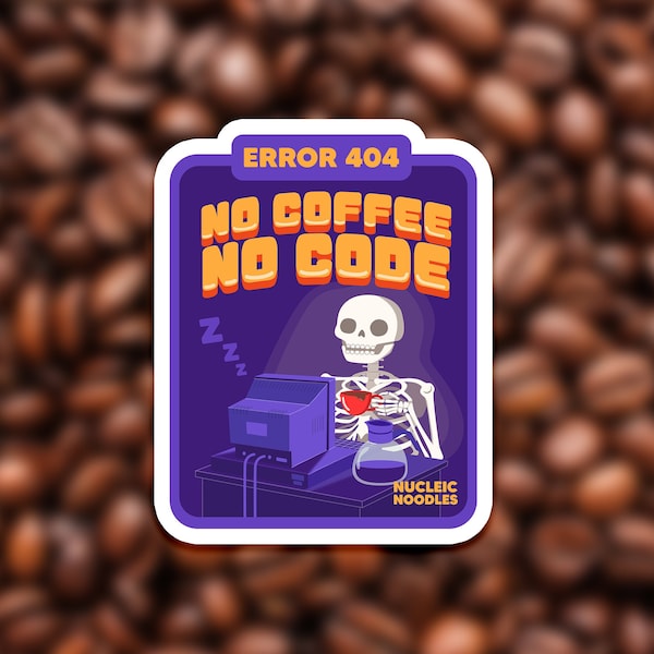 No coffee, no code sticker | Programmer sticker pack, Computer science sticker pack, Software engineer gift, Gift for developer, Coding gift