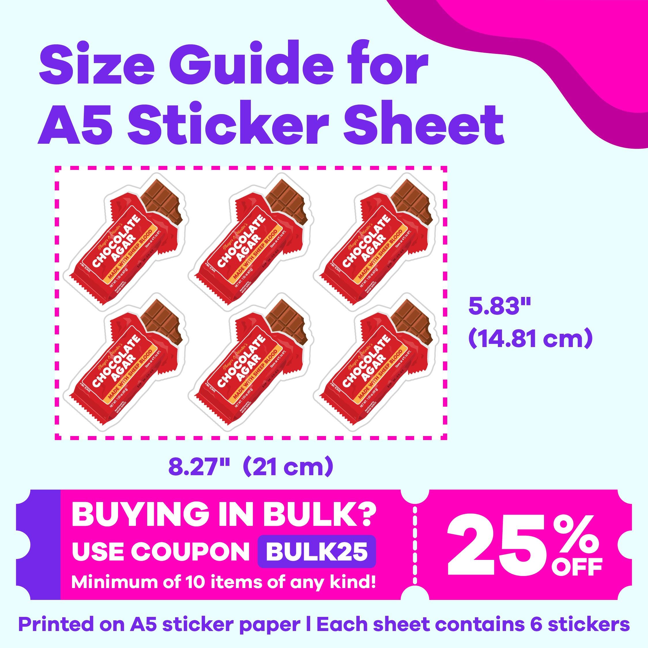 Chocolate Agar Sticker | Microbiology Sticker, Biology Sticker, Funny ...