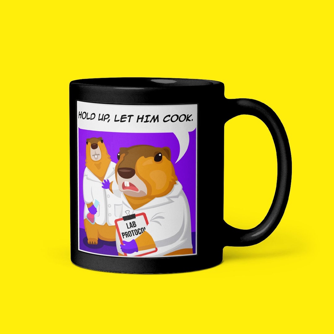 Hold Up, Let Him Cook Mug | Funny Science Mug, Chemistry Mug, Biology ...