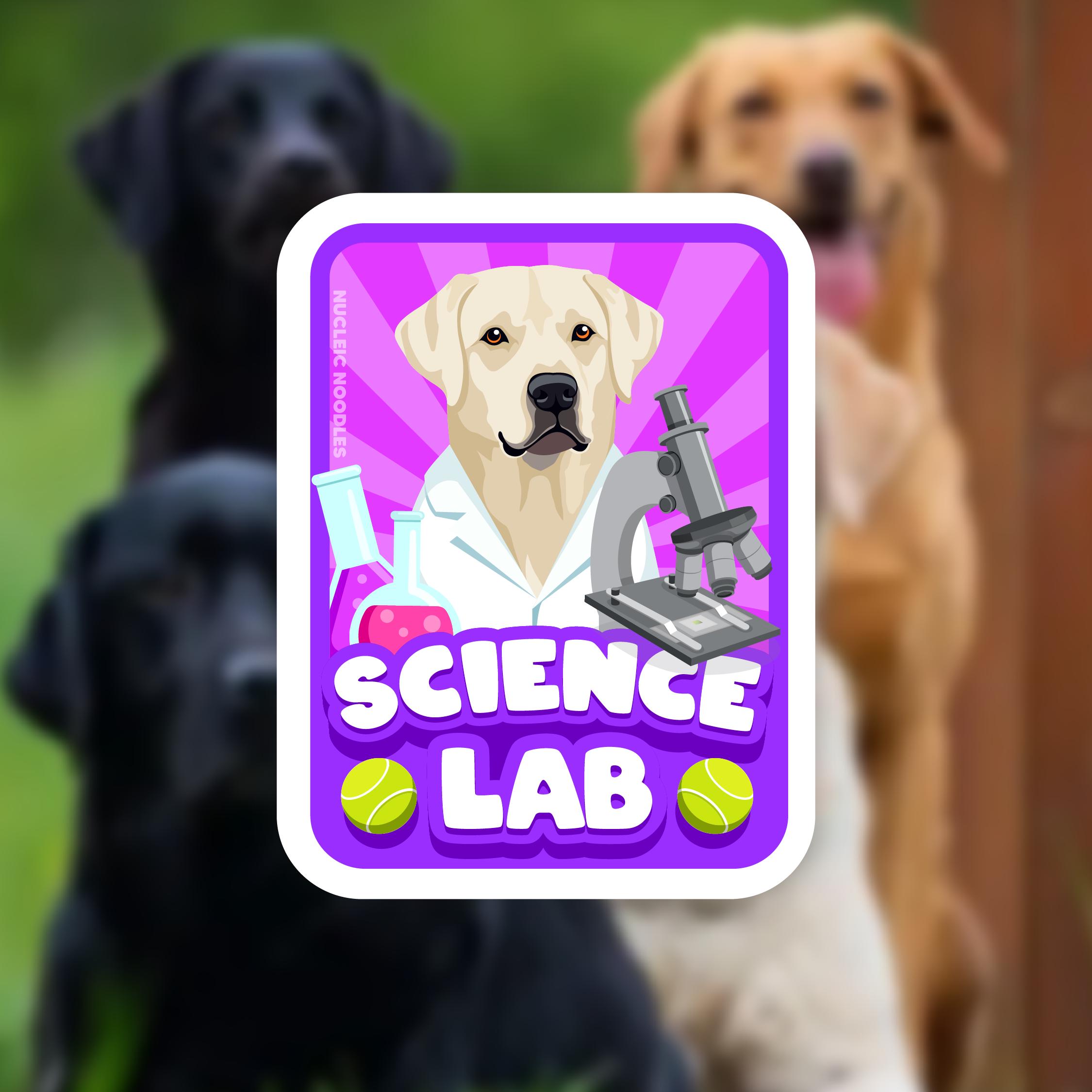 Science Dog Stickers Science Lab Sticker | Science Sticker, Chemistry Sticker, Biology ...