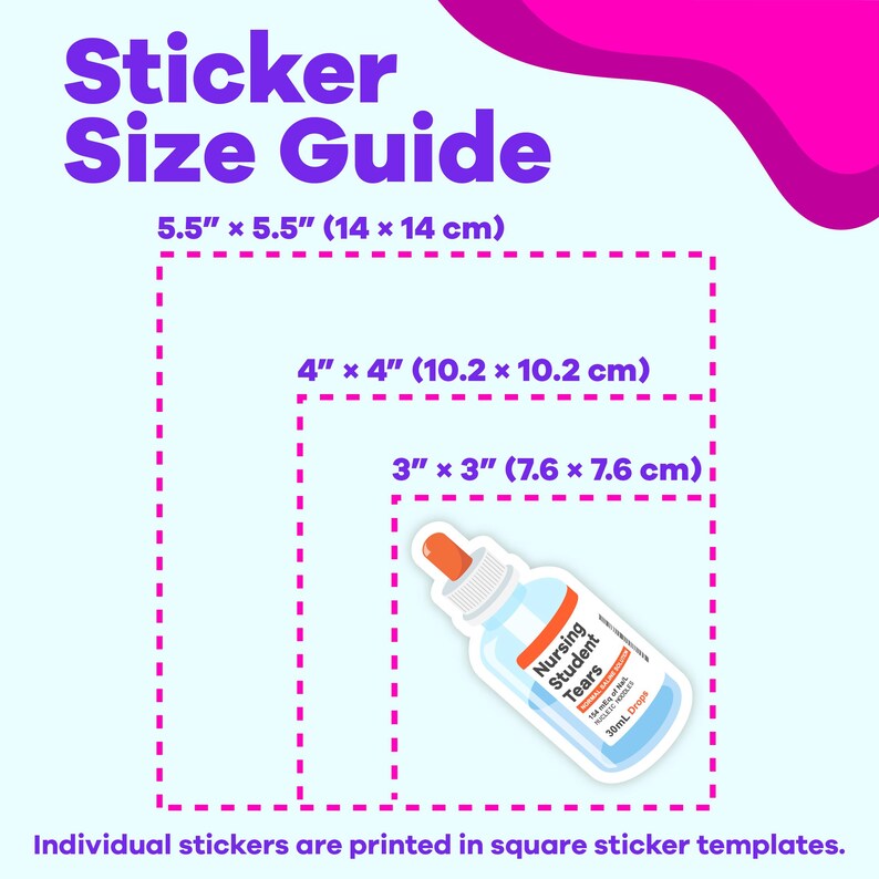 Nursing student tears sticker | Nurse sticker, Nursing student gift, Future RN Registered nurse sticker, Laptop decal, Water bottle sticker imagen 2