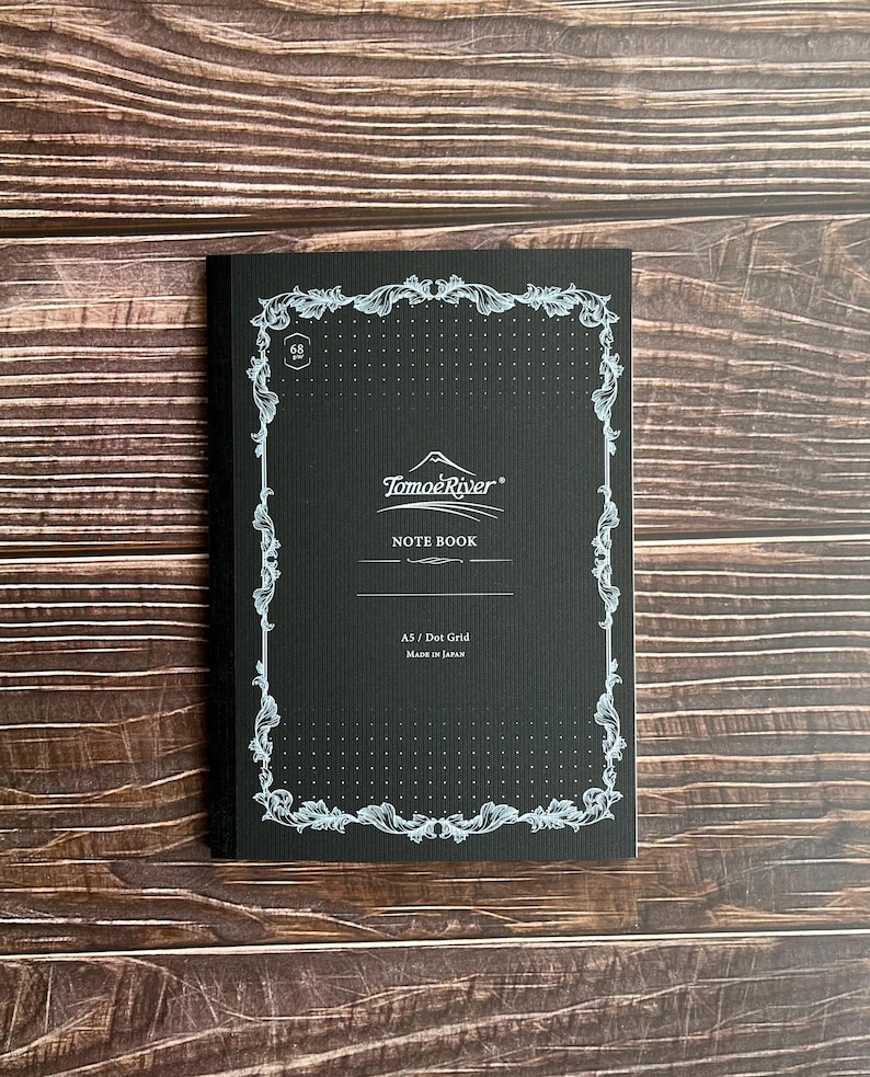 Tomoe River Notebook, Front Book Cover, A5 Dot Grid, 68 gsm, Made in Japan