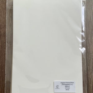 Original Tomoe River Papier 68g/m² - hergestellt von Tomoegawa Company, Farbe Weiß, Größe DIN A4, loses Papier, 50 Blatt, tintenfreundliches Papier