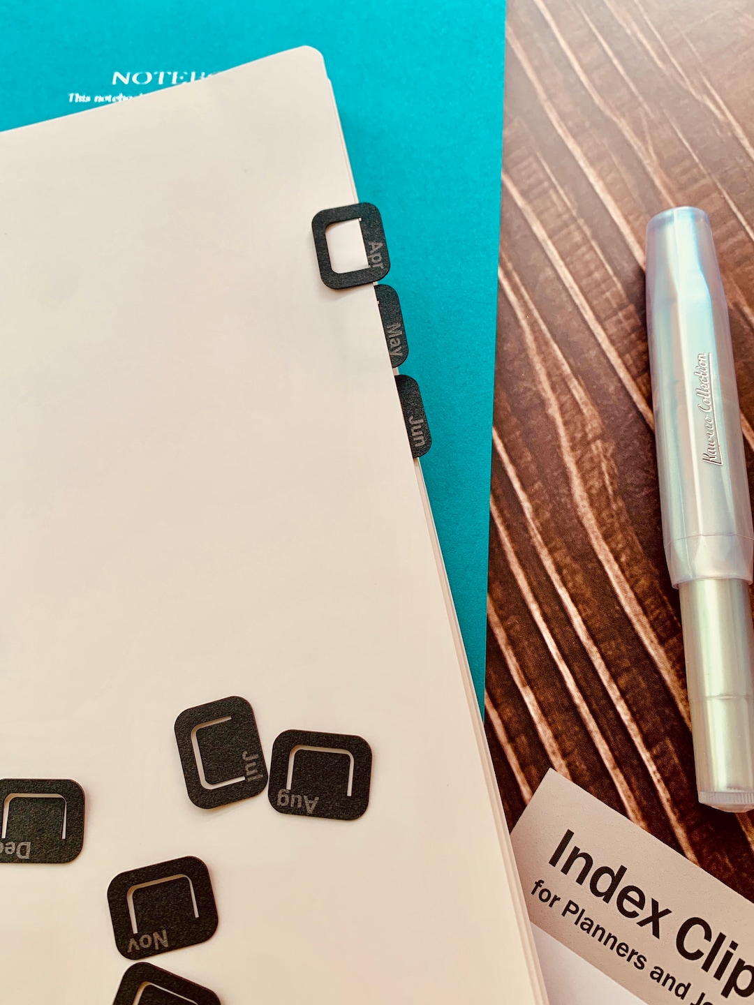 Organize Using Index Reusable Index Clips for Planners and Journals, Index Tabs, Page ...