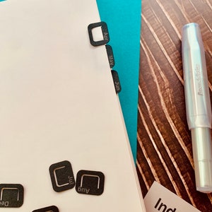 Reusable Index Clips for planners and journals, Index tabs, page dividers, Easy to Organize your planners -Redesigned for you!