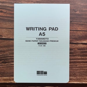 Sparpapier TAKASAGO PREMIUM / Schreibblock A5, Füllfederhalter Tinte, Normalpapier, Yamamoto-Papier