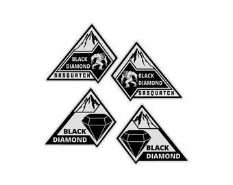 Ford Bronco Black Diamond/Black Diamond Sasquatch Emblem Badge