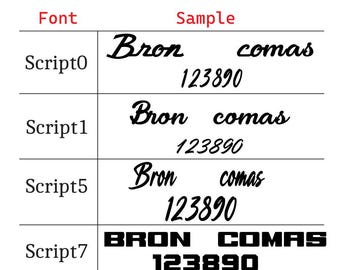 Letras 3D personalizadas en relieve para cualquier vehículo (se venden en pares).