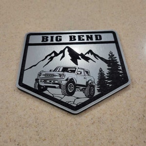 Ford Bronco Big Bend Emblem Badge #32670