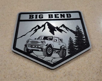 Ford Bronco Big Bend Emblem Badge #32670