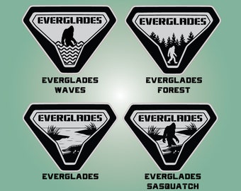 Insignia del emblema de los Everglades n.° 32621 (se vende por par)