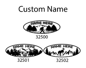 Insignia emblema ovalado completo o deportivo con nombre personalizado para reemplazo de puerta trasera.