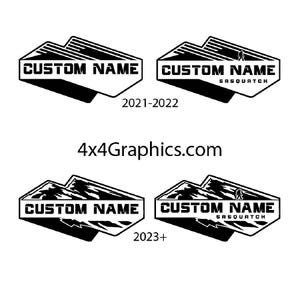 2021+ Custom Name Non or Sasquatch Emblem Badge