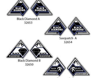 Ford Bronco Black Diamond/Black Diamond Sasquatch Emblem Badge