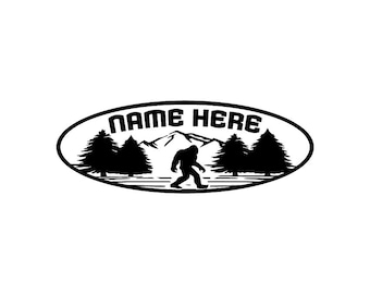 Insignia de emblema ovalado personalizado para puerta trasera de Sasquatch, nombre personalizado, completo o deportivo, reemplazo 32500