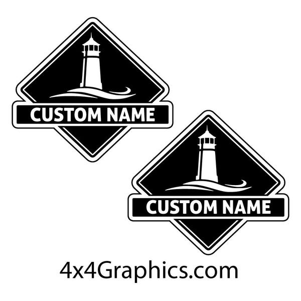 Custom Name Lighthouse Emblem Badge #32687