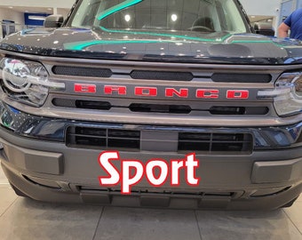 2021+ Ford Bronco Sport Vinyl Letters Overlay Decal for - Front and Rear