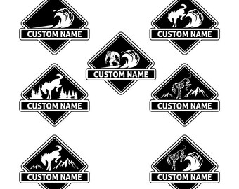 Insignia con nombre personalizado (VENDIDA en par)