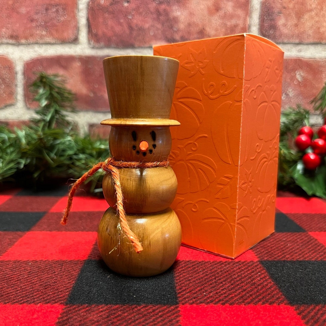 Hardwood Snowman Handcrafted Wooden Snowman Handcrafted Etsy