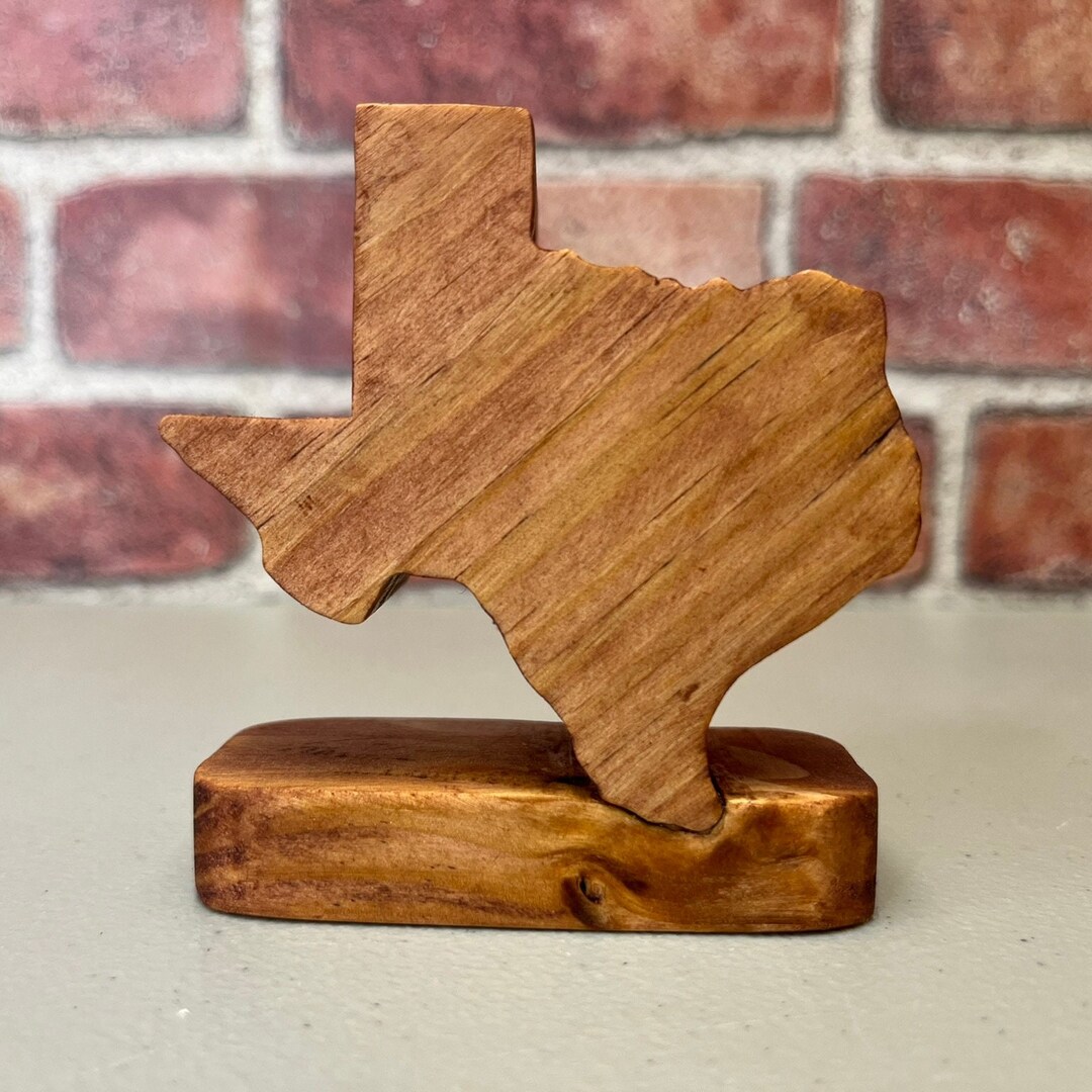 Texas Shape Rustic Handmade Wooden Texas Shape Decoration: Tiered Tray Decor - Etsy