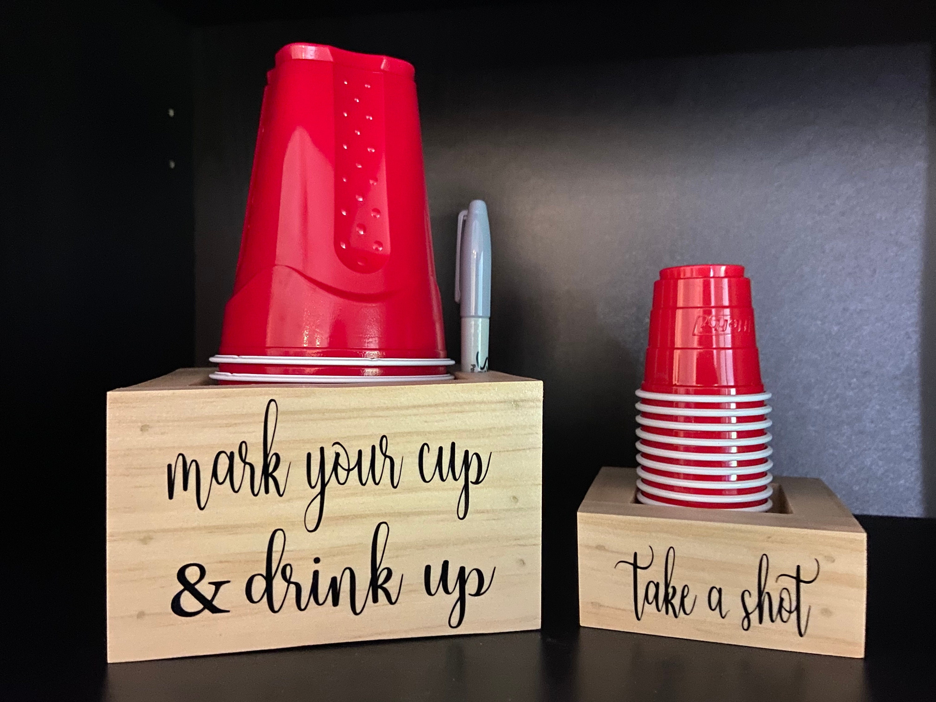SOLO Cup Holder with Sharpie Holder Etsy