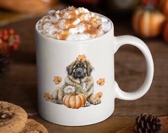 Leonberger mug, dog owner mug, dog dad mug, dog mom mug, leonberger, spooky season mug, spooky mug, pet coffee mug, leonberger gift, dog mom