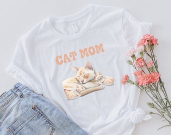 siamese cat shirt, siamese cat gifts, flame point siamese cat, cat kitty shirt, cat themed gifts, cat mom shirt, cat mama shirt, cat lover