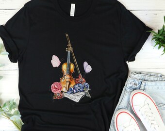 violin shirts, music teacher shirt, violin gifts, violin t shirt, musician shirt, violin gift, violinist shirt, violin teacher, violin lover