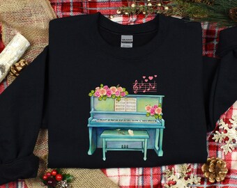 piano sweater, piano player sweatshirt, piano teacher sweater, pianist sweater, music teacher, music lover shirt, piano lover, piano student