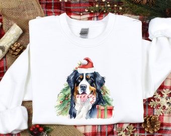 Bernese mountain dog sweatshirt, dog mom crewneck, pet Christmas, Bernese Christmas gift, dog mom hoodie, pet sweatshirt, Bernese dog gift
