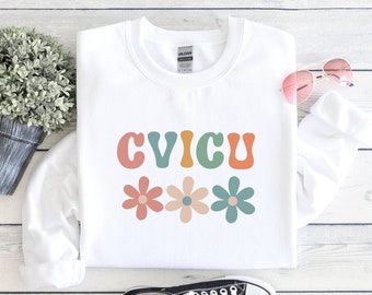 CVICU sweatshirt, CVICU nurse sweater, CVICU shirts, cardiac nurse sweatshirt, medical sweatshirt, cardiology nurse gift,intensive care unit