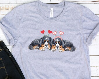 Bernese mountain dog mom shirt, dog valentine shirt, dog mom tshirt, dog mom crewneck, Bernese dog gift, valentines crewneck, dog mama shirt
