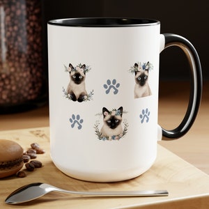 Siamese cat mug, Siamese cat gifts, cat coffee mug, gift for Siamese cat mom, Siamese cat lover, cat lover gift, cat mom mug, crazy cat lady