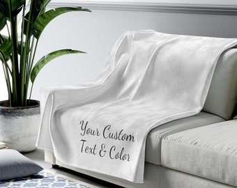custom plush blanket, simple custom blanket, personalized custom blanket, custom throw blanket wedding, custom blankets with name