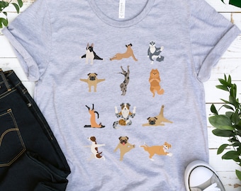 Yoga shirt dog, dog yoga pose, cute yoga shirt, yoga with dog, that dog shirt, yoga lover shirt, animal yoga shirt, yoga gift shirt, dog tee