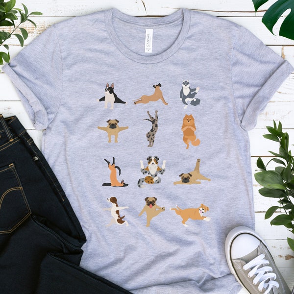 Yoga shirt dog, dog yoga pose, cute yoga shirt, yoga with dog, that dog shirt, yoga lover shirt, animal yoga shirt, yoga gift shirt, dog tee