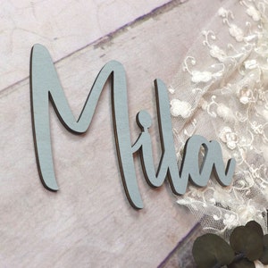 Personalized wooden lettering | Name plate for children's rooms