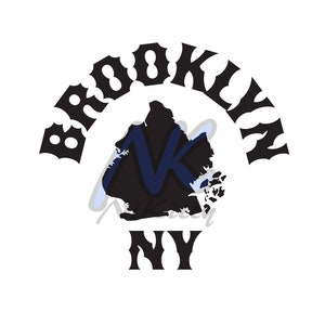 Brooklyn New York, quartier de Brooklyn, SVG, DXF, Adobe Illustrator et téléchargement PNG version 1