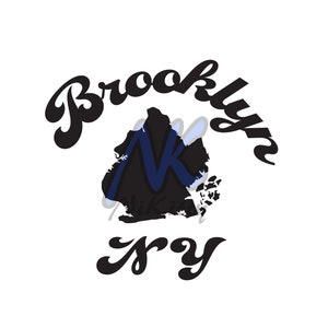 Brooklyn New York, Brooklyn Borough, SVG, DXF, Adobe Illustrator e PNG Scarica la versione 2