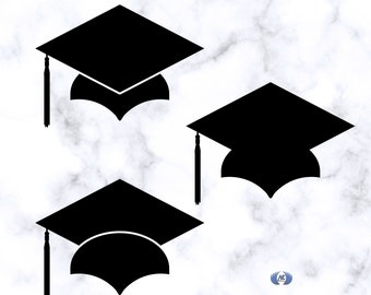 Design 4, Graduate Hat for High School or College SVG, PNG and Studio3 Files Download Only
